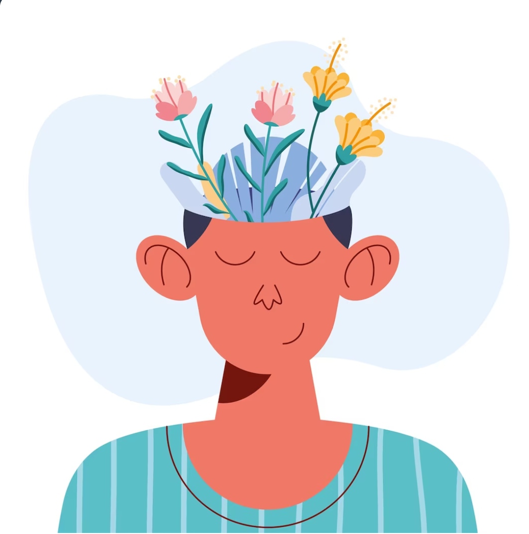 Persona aprendiendo a tener una mente positiva