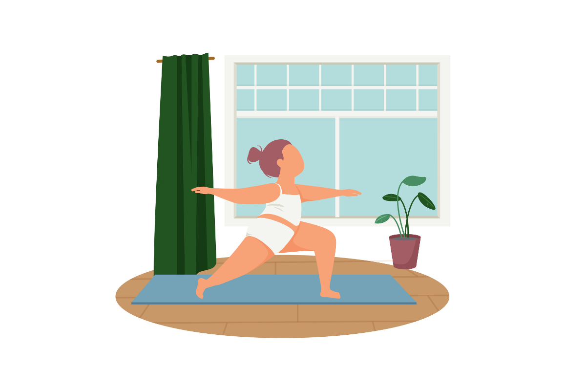mujer aprendiendo los beneficios del yoga en las fascias
