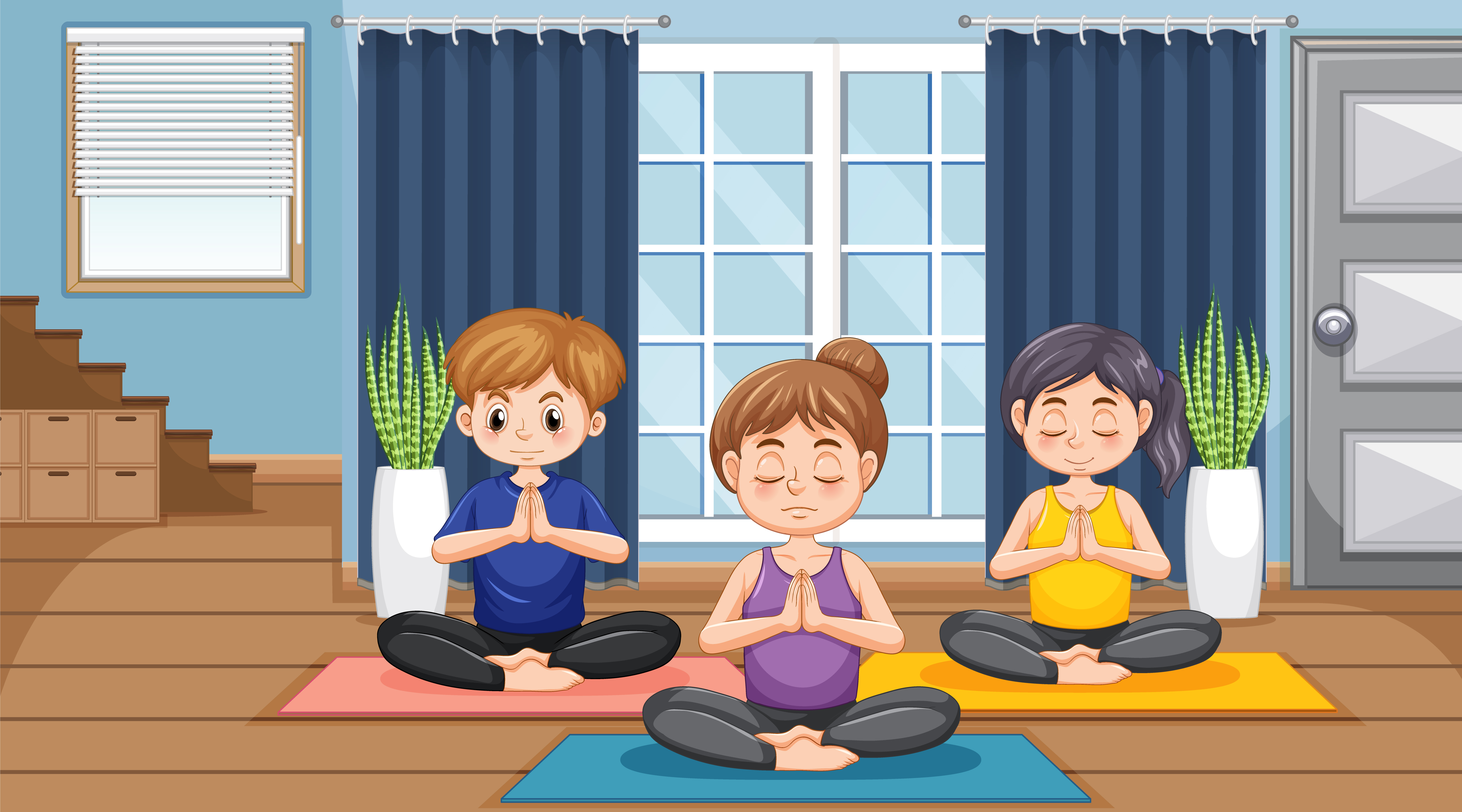 personas-practicando-ejercicio-yoga-meditacion